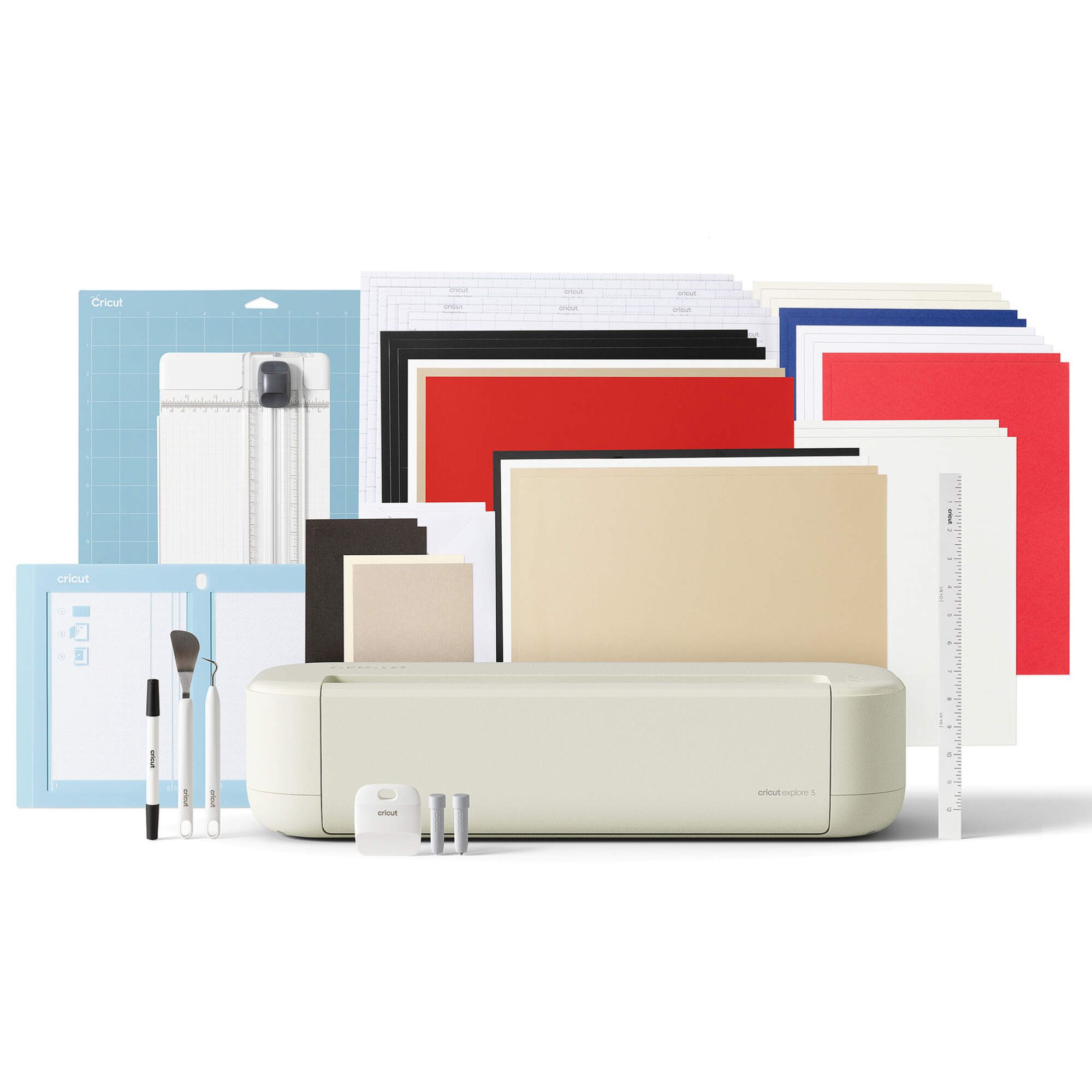 Cricut Explore 5 Kit Esencial | Plotter +100 Materiales Bluetooth Cricut Explore 5 Kit Esencial | Plotter +100 Materiales Bluetooth
