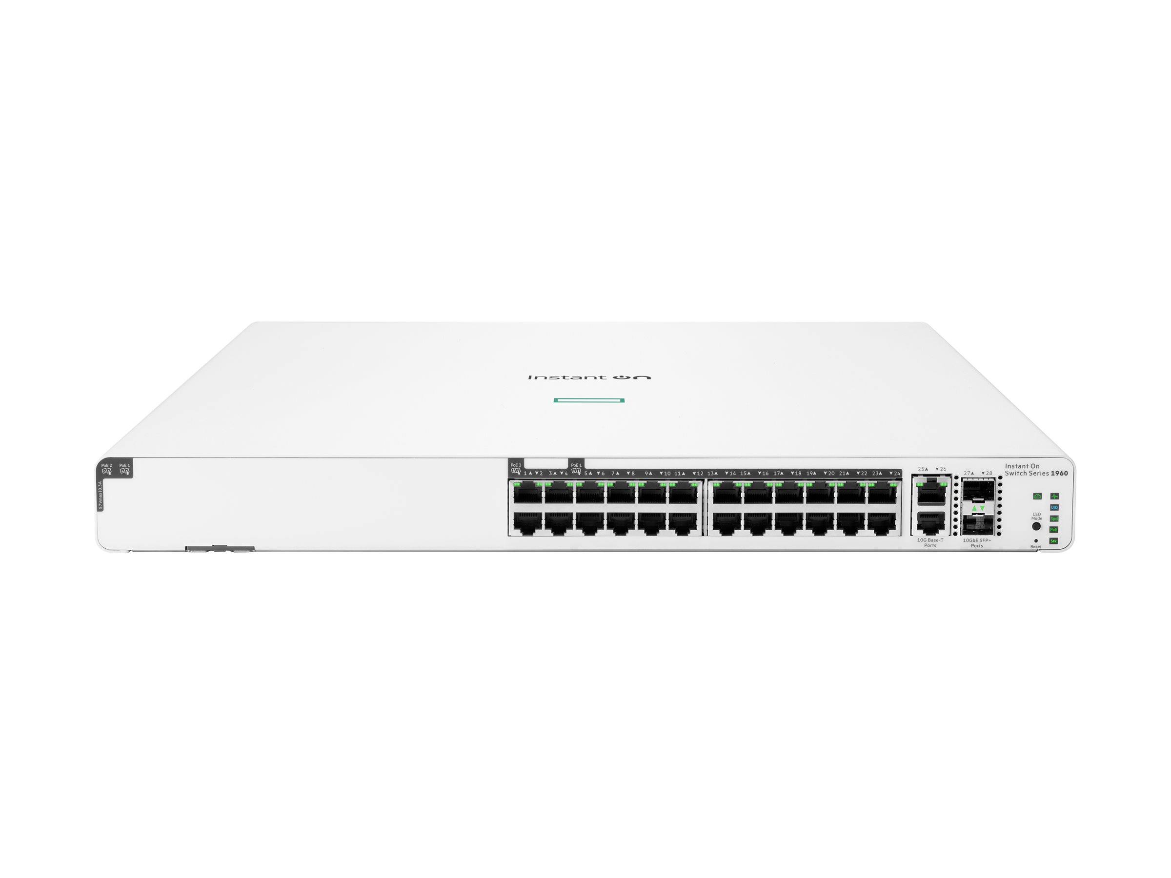 HPE Aruba Instant On 1960 Switch 24G PoE+ 370W 10GbE Apilable JL807A HPE Aruba Instant On 1960 Switch 24G PoE+ 370W 10GbE Apilable JL807A