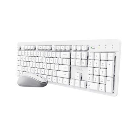 Kit teclado y mouse Trust Ody II blanco 25467