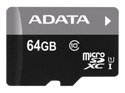 Tarjeta De Memoria MicroSD ADATA 64GB UHS-I Clase 10 AUSDX64GUICL10A1-RA1 Tarjeta De Memoria MicroSD ADATA 64GB UHS-I Clase 10 AUSDX64GUICL10A1-RA1