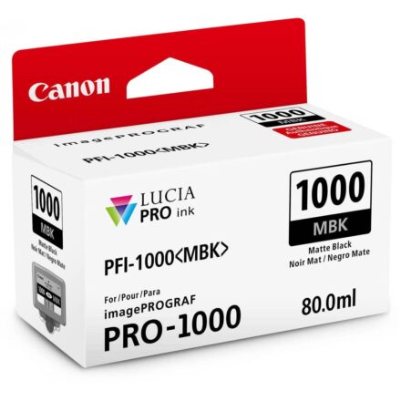 Cartucho Canon PFI-1000 MBK Negro Mate 80ml Lucia Pro-1000