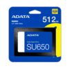 ADATA SU650 SSD Interno 512GB 2.5″ SATA III 520MB/s 3D NAND