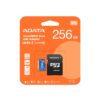 ADATA Premier microSDXC 256GB Clase 10 UHS-I V10 A1 — 100 MB/s