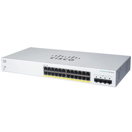 Switch Cisco CBS220-24T-4G 24 Puertos Gigabit + 4 SFP | L2 Administrable 56 Gbps Switch Cisco CBS220-24T-4G 24 Puertos Gigabit + 4 SFP | L2 Administrable 56 Gbps