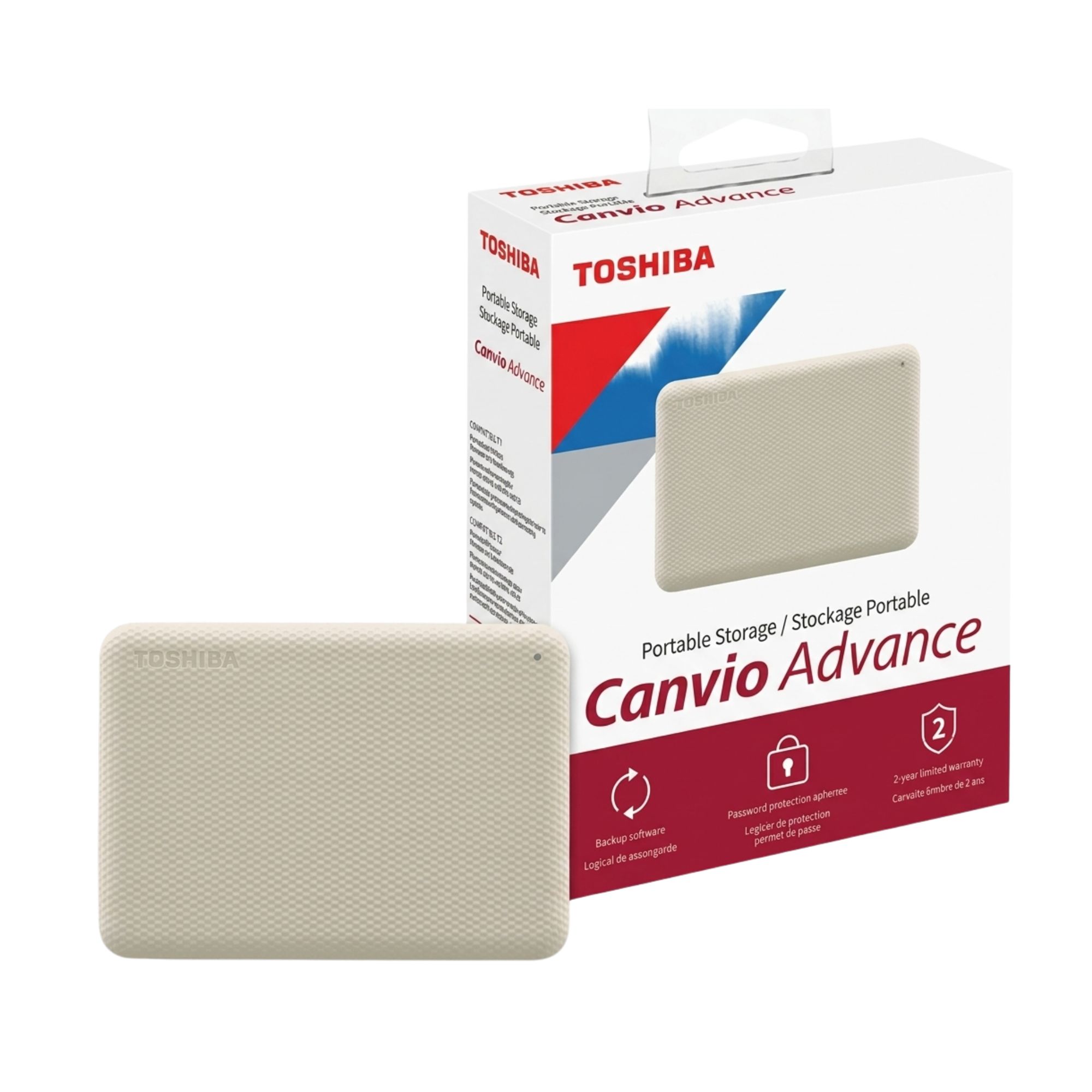 Disco rigido HDD externo Toshiba Canvio Advance 4TB Blanco USB 3.0 Portatil HDTCA40XW3CA Disco rigido HDD externo Toshiba Canvio Advance 4TB Blanco USB 3.0 Portatil HDTCA40XW3CA