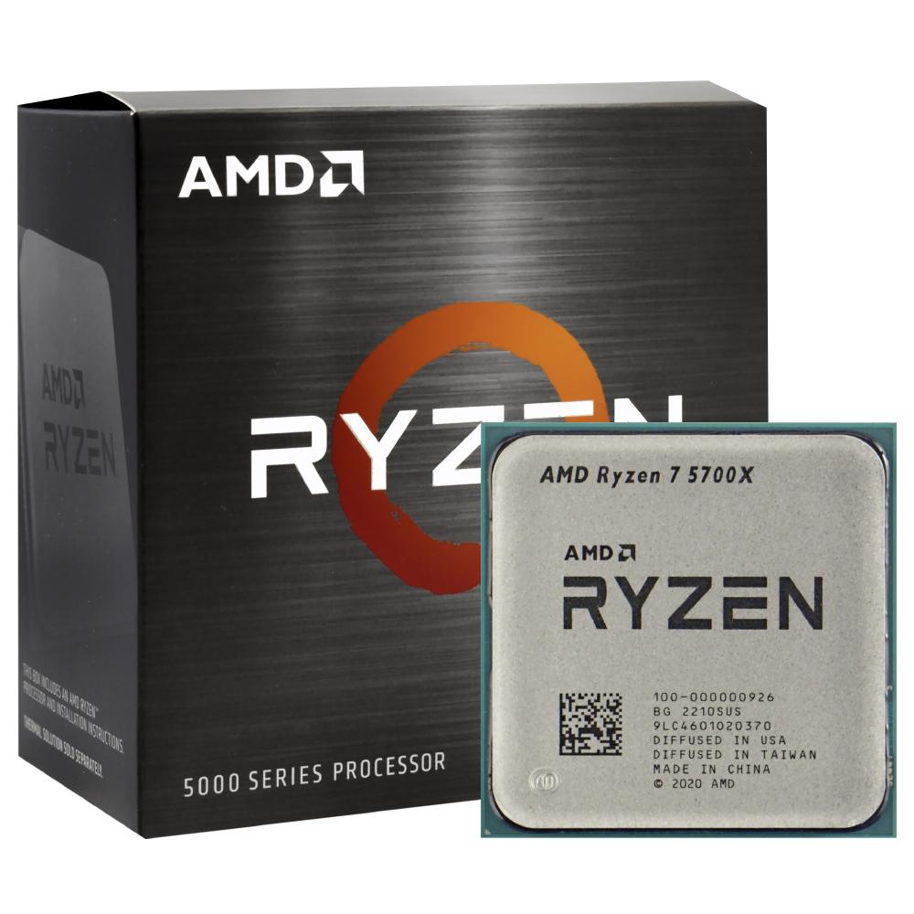 Procesador AMD Ryzen 7 5700X 8 Núcleos 16 Hilos 4.6GHz AM4 Procesador AMD Ryzen 7 5700X 8 Núcleos 16 Hilos 4.6GHz AM4