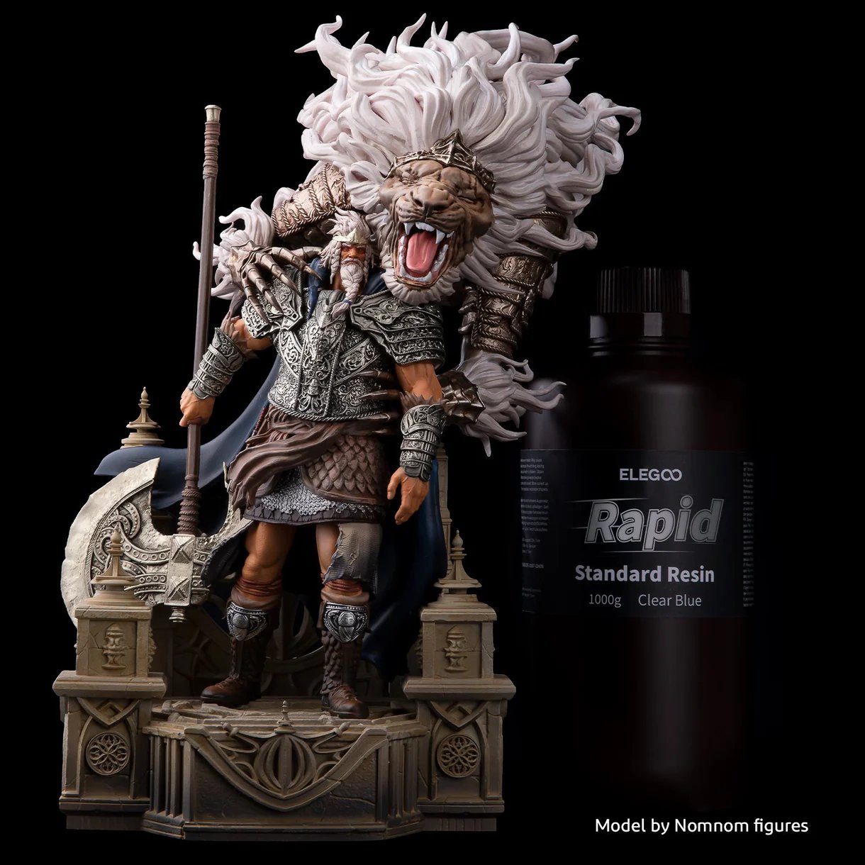 rnk 50.103.0129 galeria05 5 1 2 RESINA ESTANDAR RAPIDA ELEGOO 1 KG GRIS - imagen 6