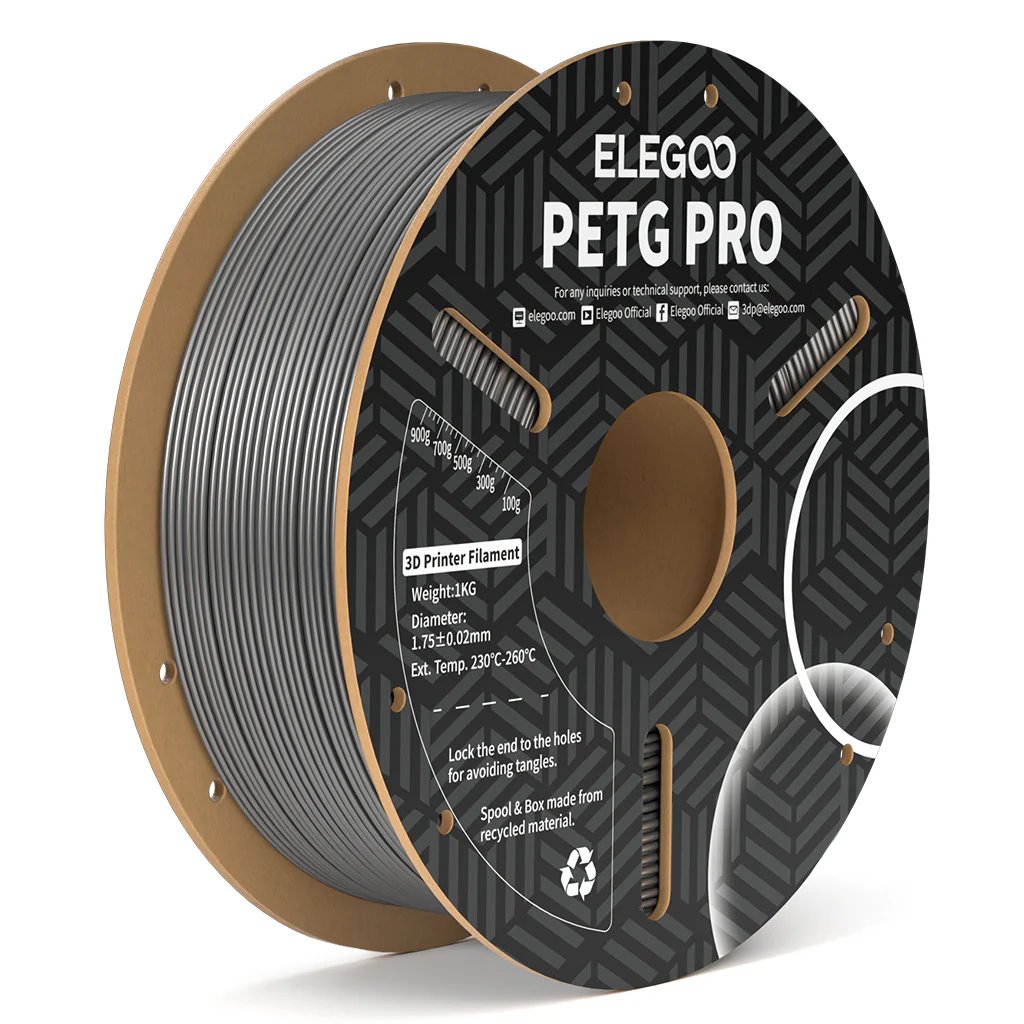 FILAMENTO ELEGOO PETG PRO -1.75mm-1KG- PLATA FILAMENTO ELEGOO PETG PRO -1.75mm-1KG- PLATA