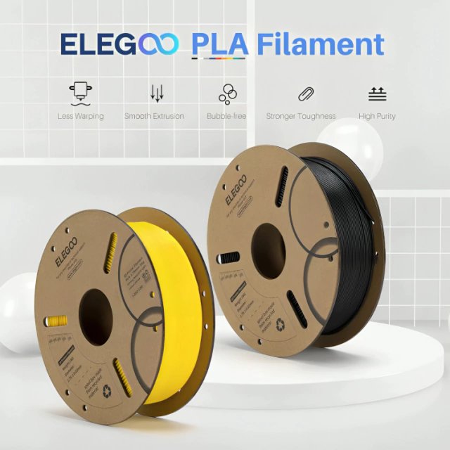 rnk 50.203.0518 galeria01 1 a0634e22b38aaf291717349198091728 640 0 FILAMENTO ELEGOO PLA+ -1.75mm-1KG- Traslúcido - imagen 2