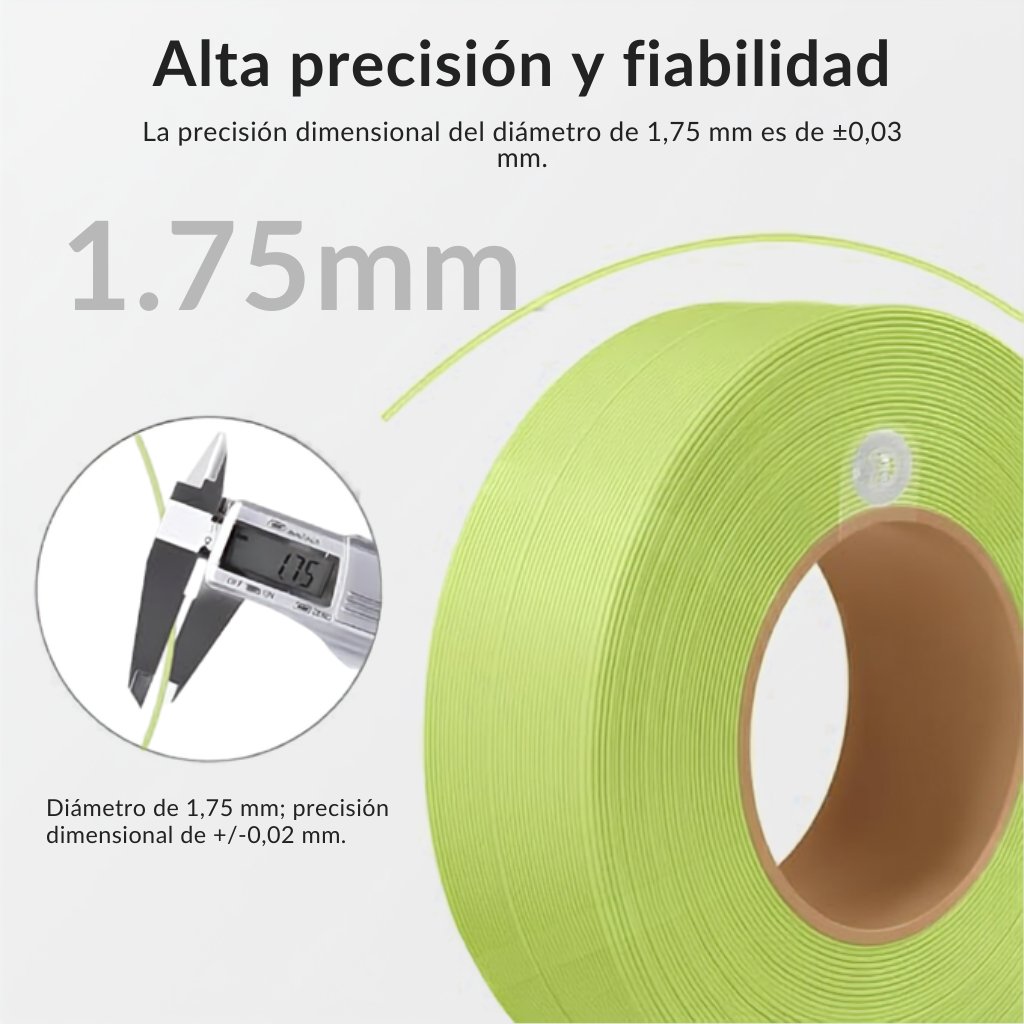 rnk 6937285501127 galeria02 2 1 5 Filamento Bambulab PLA Lite-Negro - Con bobina reutilizable - imagen 3
