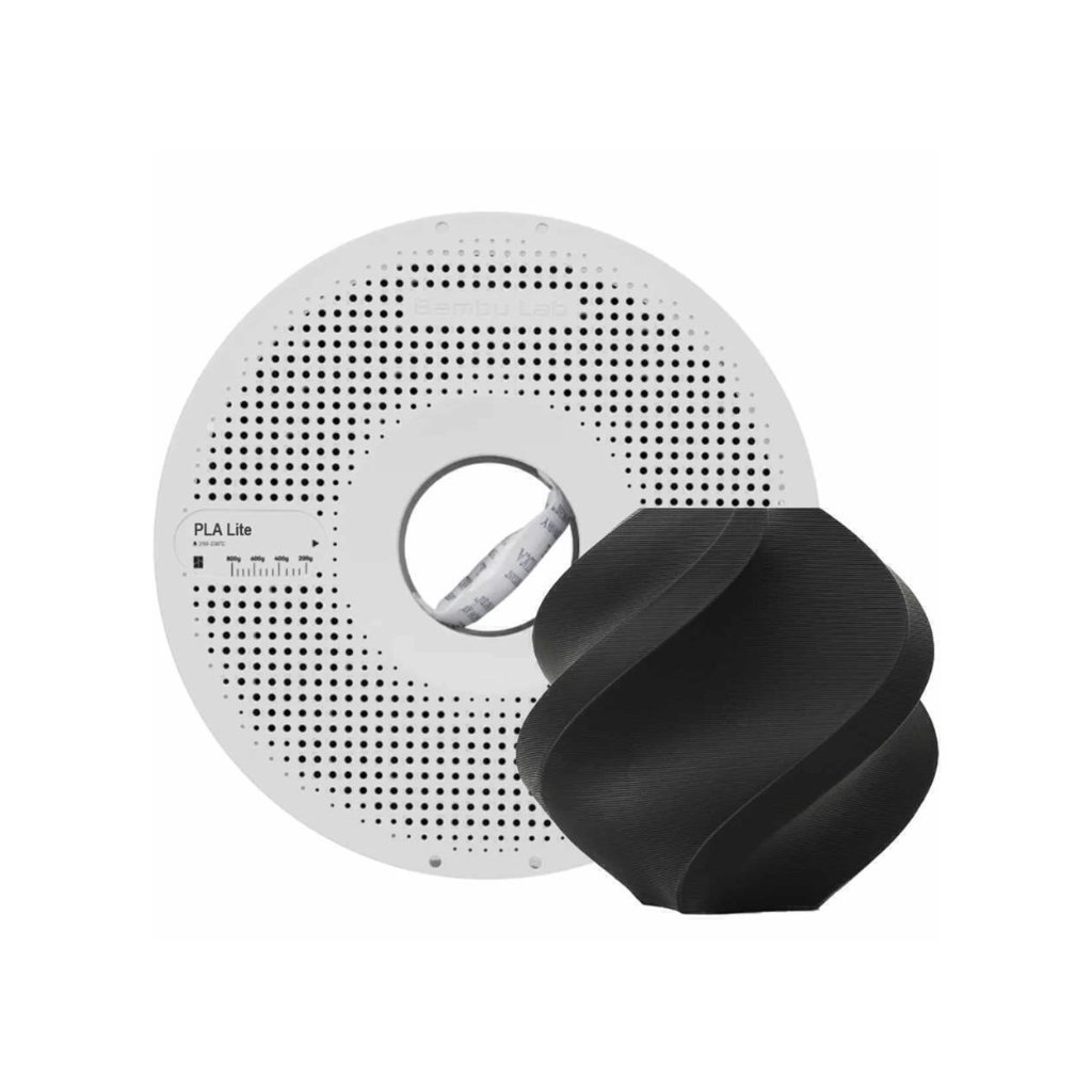 Filamento Bambulab PLA Lite-Negro – Con bobina reutilizable Filamento Bambulab PLA Lite-Negro – Con bobina reutilizable