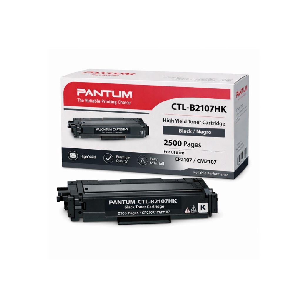 Tóner Pantum CTL-B2107HK Negro Original — 3.000 Páginas Serie CP/CM2107 Tóner Pantum CTL-B2107HK Negro Original — 3.000 Páginas Serie CP/CM2107