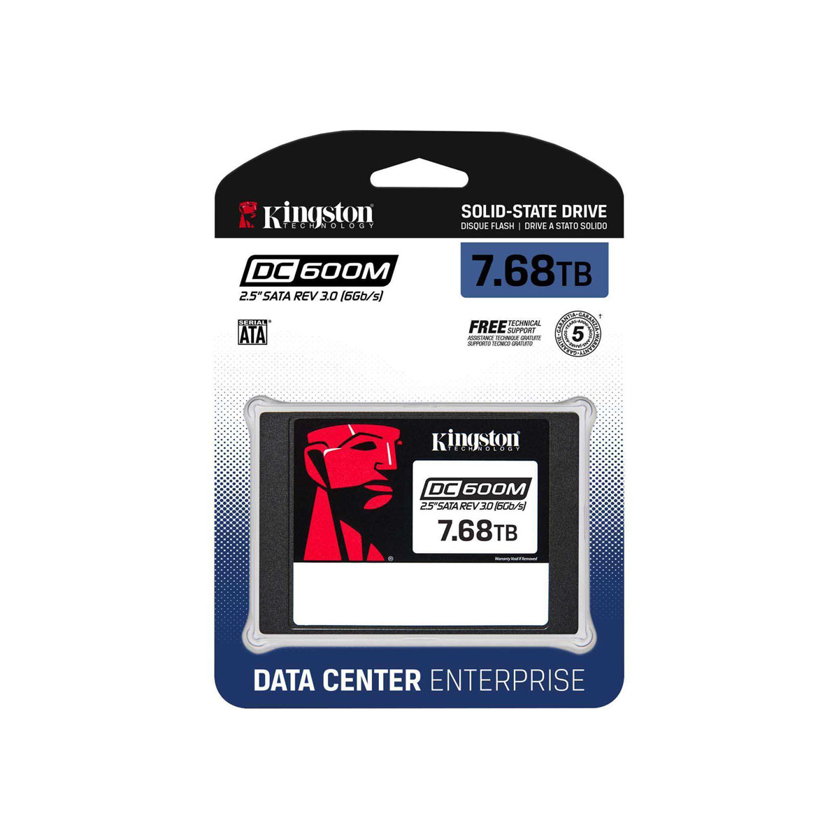 Kingston SSD DC600M 7680GB 2.5″ SATA Enterprise Mixed-Use 14016 TBW Kingston SSD DC600M 7680GB 2.5″ SATA Enterprise Mixed-Use 14016 TBW