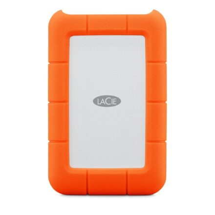 Disco Rígido Externo LaCie Rugged 2TB USB-C Resistente Naranja