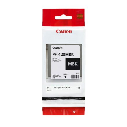 Cartucho Canon PFI-120MBK Negro Mate 130ml para ImagePROGRAF TM200 TM300